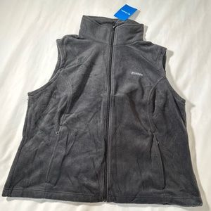 NWT Columbia Black fleece Vest 2X